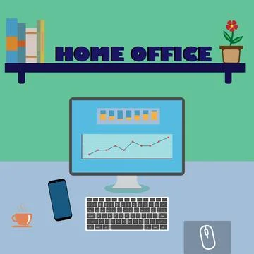 Home office Stock Illustration