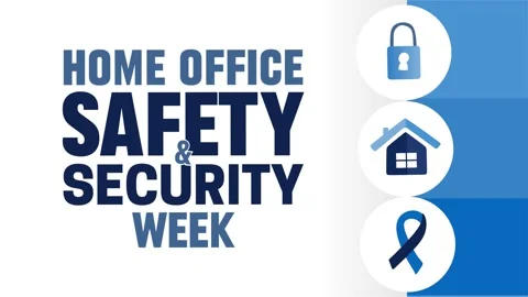 Home office safety and security week 動画素材 337860765