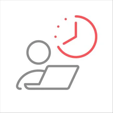 Home office. Vector icon. Stock Illustration