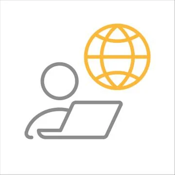 Home office. Vector icon. Stock Illustration
