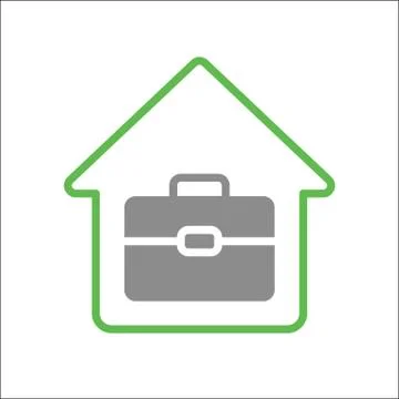 Home office. Vector icon. Stock Illustration