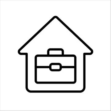 Home office. Vector icon. Stock Illustration