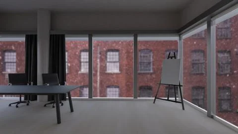 Home office virtual background. Illustrazione stock