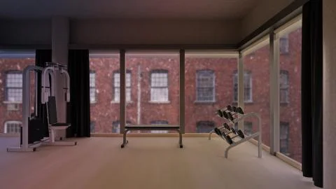 Home office virtual background. Illustrazione stock