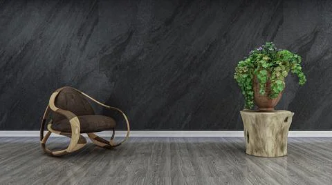 Home office virtual background. Illustrazione stock