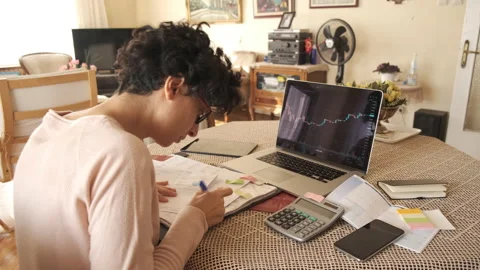 Home office working environment Видео 144722135