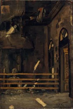 The home of the opera-comic, after the fire of May 15, 1887 Henri-Martin. ... Stock Photos