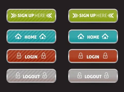 Home page button Stock Illustration