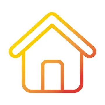 Home page internet web technology interface gradient style icon Stock Illustration