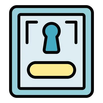 Home parcel locker icon vector flat Stock Illustration