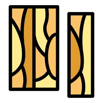 Home parquet icon vector flat Stock Illustration