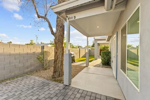 A home patio Stock Photos