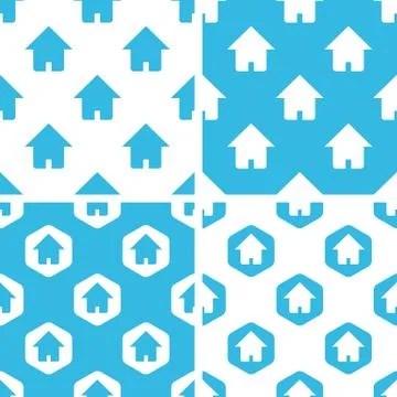 Home patterns set Ilustración de archivo