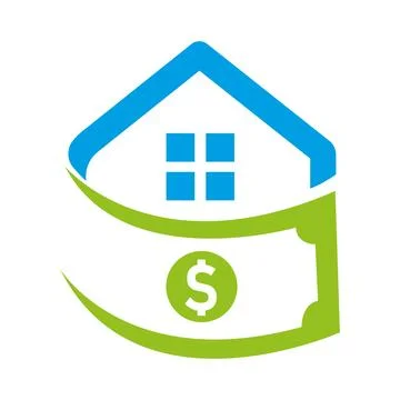 Home Pay Logo Template Design Vector. Coin and real estate logo combination. Mon Stock Illustration