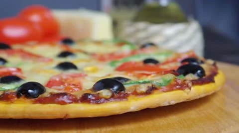 Home pizza Stock Footage 12399123
