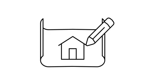 Home plan Stock-Footage 342774700