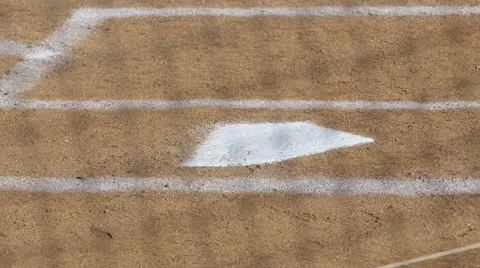 Home plate at a baseball game. Stock Footage 68596046