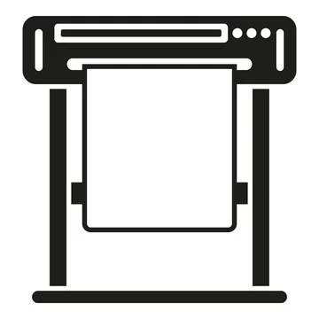 Home plotter icon simple vector. Digital print Ilustración de archivo