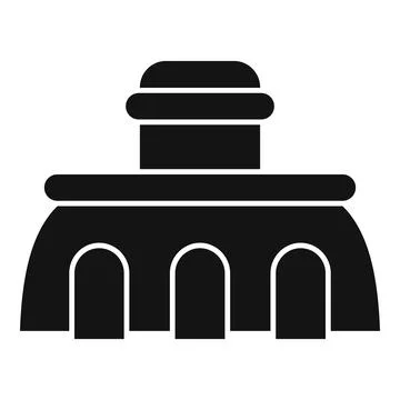 Home pool service icon simple . Cleaning repair Stock Illustration