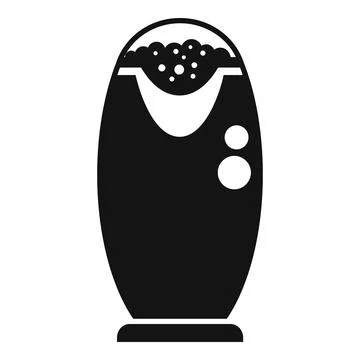 Home popcorn machine icon simple vector. Corn seller Illustrazione stock