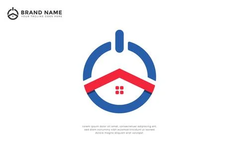 Home power logo Stock-Illustration