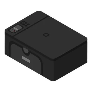Home printer icon, isometric style Stock Illustration