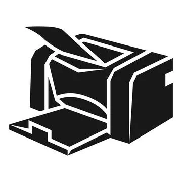 Home printer icon, simple style Stock Illustration