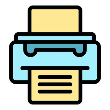Home printer icon vector flat Stock Illustration