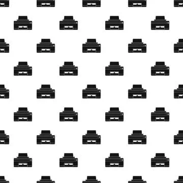 Home printer pattern seamless vector Stock Illustration