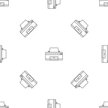 Home printer pattern seamless vector Stock Illustration