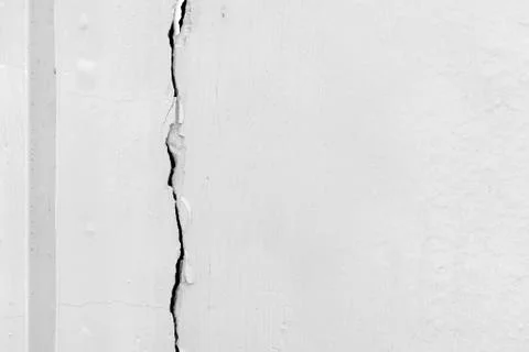 Home problem, building problem wall cracked. Foto stock