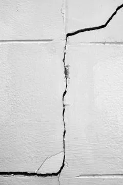 Home problem, building problem, wall cracked Stock Photos