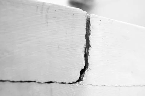 Home problem, building problem, wall cracked Stock Photos