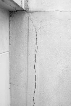 Home problem, building problem, wall cracked Stock Photos