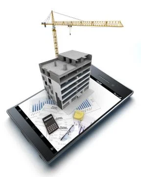 Home purchase app Illustrazione stock