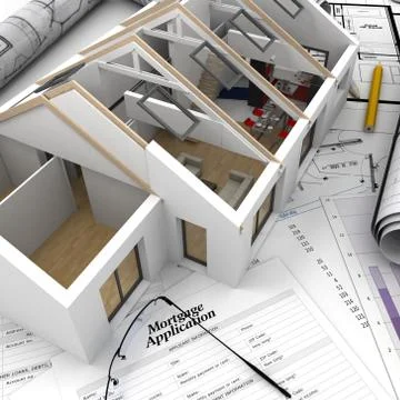 Home purchase process Stock Illustration