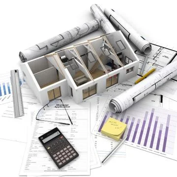 Home purchase process Stock Illustration
