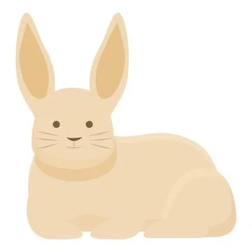 Home rabbit icon cartoon vector. Farm rabbit Stock Illustration