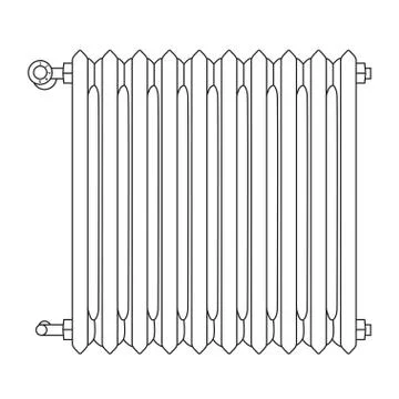 Home radiator  Illustrazione stock