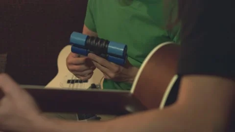 Home recording studio. 2 Shots. Stock-Footage 115602943