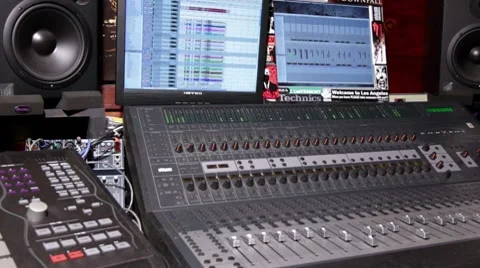 Home Recording Studio _03 库存影片 8679017