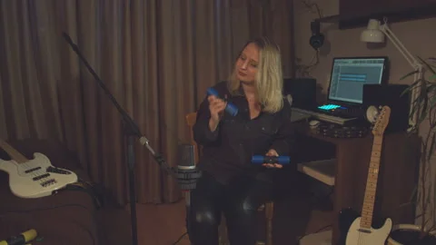 Home recording studio. Stock-Footage 114061819