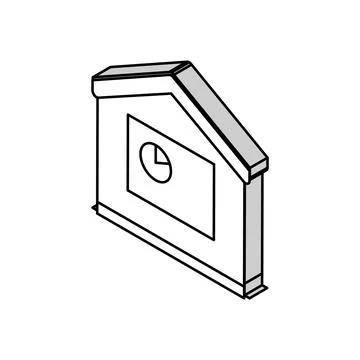 Home remote presentation isometric icon vector illustration Stock Illustration