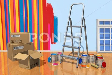 Home renovation concept Stock Illustration