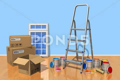 Home renovation concept Stock Illustration