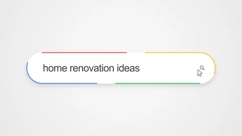 Home Renovation Ideas Search Engine Browser Interface Stock Footage 339375413
