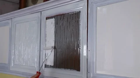 Home renovation,  paint application process Stock Footage 172112846