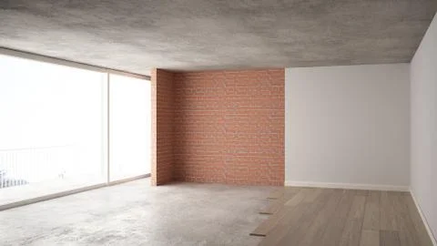 Home renovation, restructuring process, repair and wall painting, constructio Stock Illustration