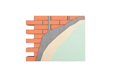Home renovation restructuring process repair wall painting new house construc Stock Illustration