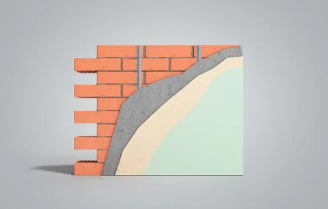 Home renovation restructuring process repair wall painting new house construc Stock Illustration